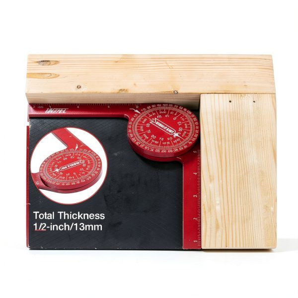 UNIPEC Miter Saw Protractor Aluminum Red UP-MT-100-3
