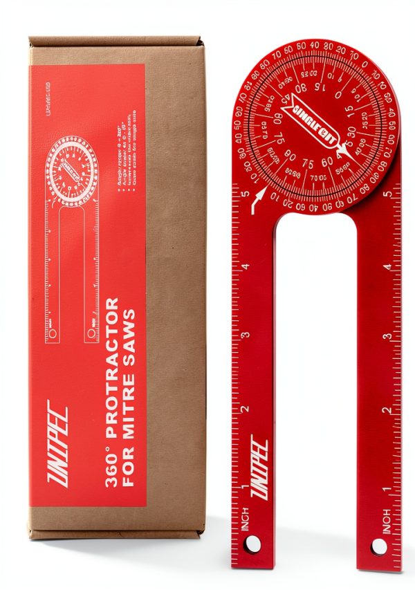 UNIPEC Miter Saw Protractor Aluminum Red UP-MT-100-0