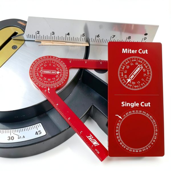UNIPEC Miter Saw Protractor Aluminum Red UP-MT-100-6