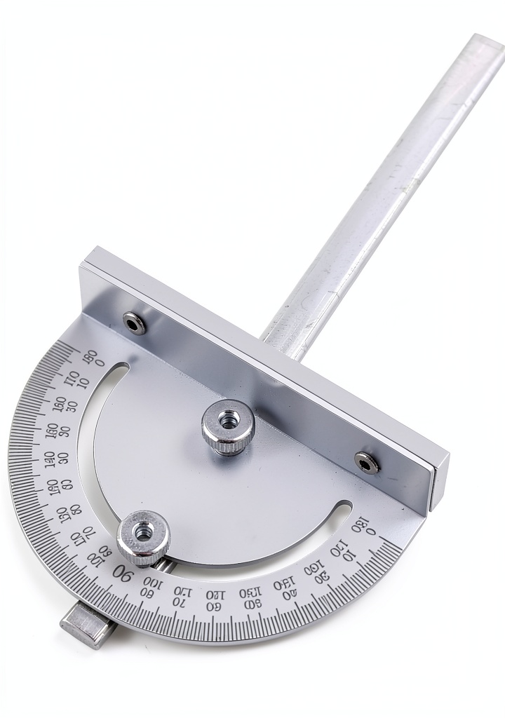 TRUTOPWAY miter angle tool displaying scales on a workbench