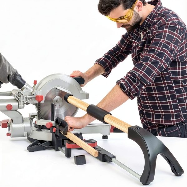 Dunkive Miter Saw Hold Down Stick Solid Wood Safety Tool-6