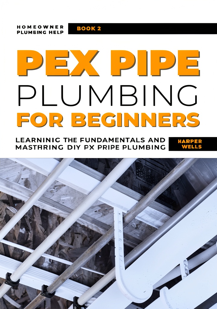 'Plumbing guide open on a tablet showing step-by-step instructions'