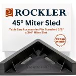 Rockler Miter Saw Sled 45 Degree Aluminum-0