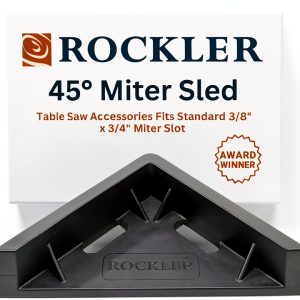 Rockler Miter Saw Sled 45 Degree Aluminum-0