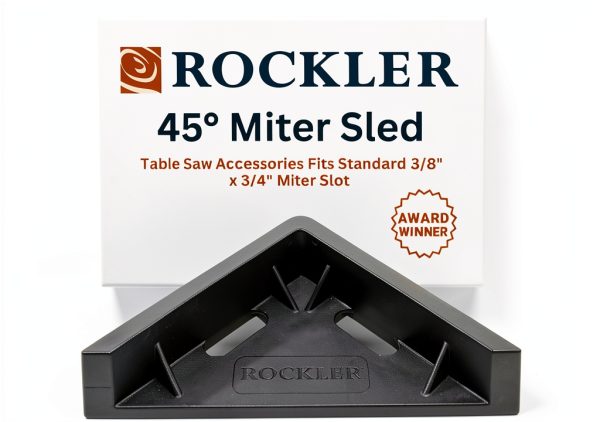 Rockler Miter Saw Sled 45 Degree Aluminum-0