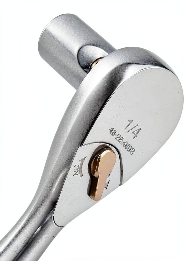 1/4 in Drive Stubby Ratchet by Fortool Polished Alloy Steel 3in-2