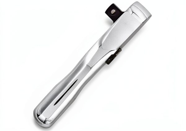 1/4 in Drive Stubby Ratchet by Fortool Polished Alloy Steel 3in-1