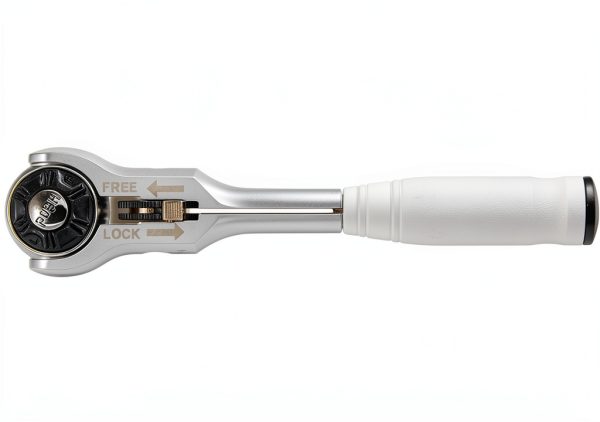 TONE Short Swivel Ratchet Handle 3/8 inch Drive Gray Metal Tool-2