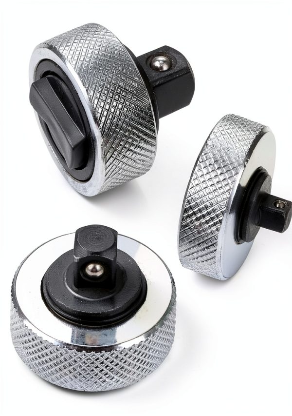 3PC 3 Size Iron Shell Ratchet Wrench Reversible Thumbwheel Ratchet Wrench 1/4” 3/8” 1/2” Drive Ratchet Set Aluminum Alloy Finger Mini Ratchet with Chrome Plated and Knurled Surface-0