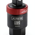ARES 1/2-Inch Ratcheting Breaker Bar Adapter Black Finish Reversible-0