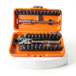 Flex Head Ratchet and Bit Set, 35-Piece-0