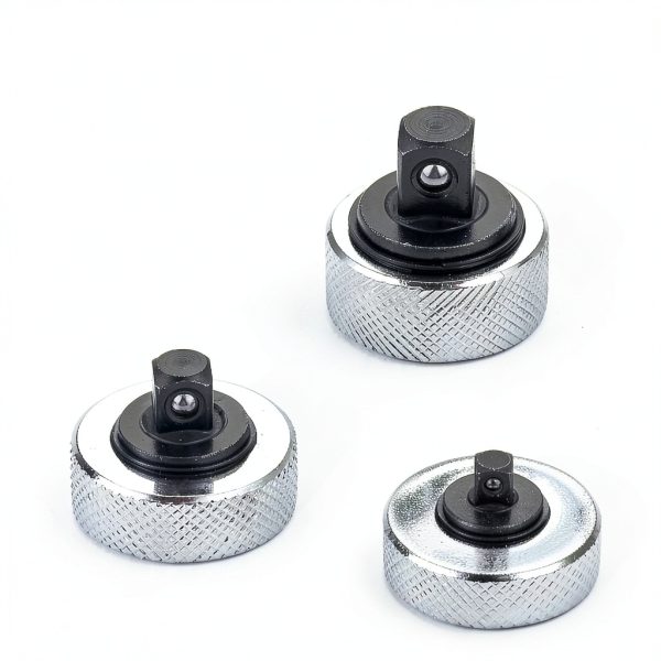 3PC 3 Size Iron Shell Ratchet Wrench Reversible Thumbwheel Ratchet Wrench 1/4” 3/8” 1/2” Drive Ratchet Set Aluminum Alloy Finger Mini Ratchet with Chrome Plated and Knurled Surface-4