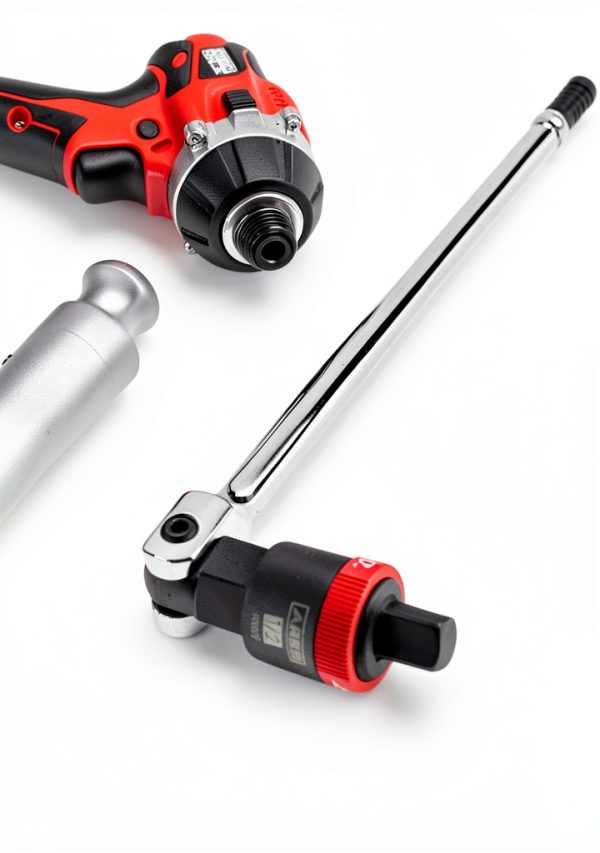 ARES 1/2-Inch Ratcheting Breaker Bar Adapter Black Finish Reversible-4