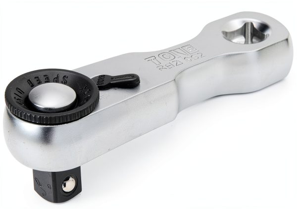 TONE RH2HSS2 Stubby Ratchet Handle (Hold Type) Insertion Square 1/4 inch (6.35 mm)-0