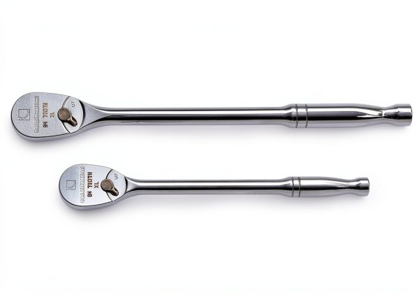 GEARWRENCH 2 Pc. 1/4" & 3/8" Drive Long Handle Teardrop Ratchet Set,84 Tooth - 81268-0